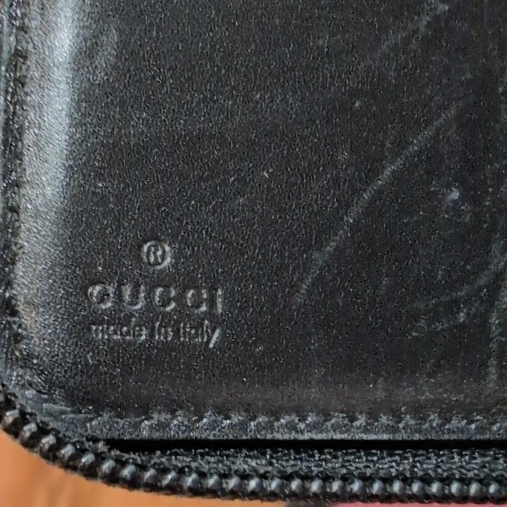 Gucci Micro GG Black leather Wallet Vintage Guccisima - Picture 10 of 10